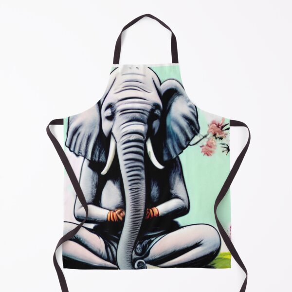 Item preview, Meditating Elephant Artwork  designed and sold by NellVerde.