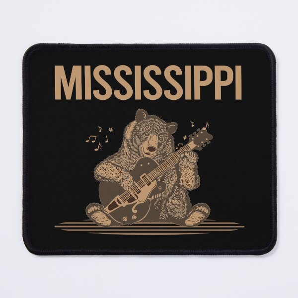 Item preview, Bear With Guitar Mississippi designed and sold by BloodMoneyTwit.