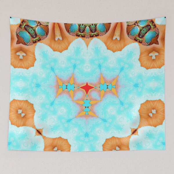 Item preview,  HARMONIOUS COCKTAIL OF ARUBA SHELLFISH - UNFORGETTABLE ARUBA SOUVENIRS - ARUBA ISLAND PARADISE ABSTRACT GEOMETRIC PAINTING - ARUBA ABSTRACT FLAG INSPIRATION - ARUBA ONE HAPPY ISLAND. designed and sold by Ralek.