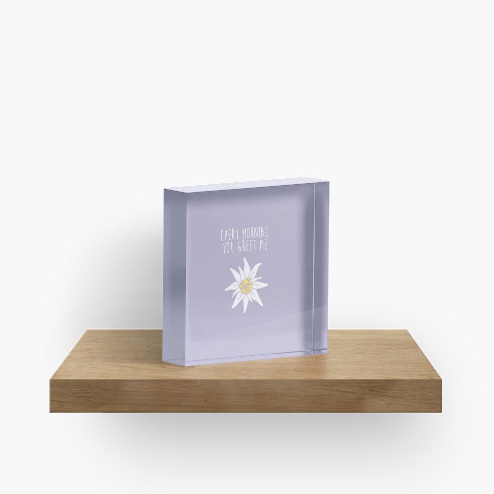 sound of music - edelwiess Acrylic Block