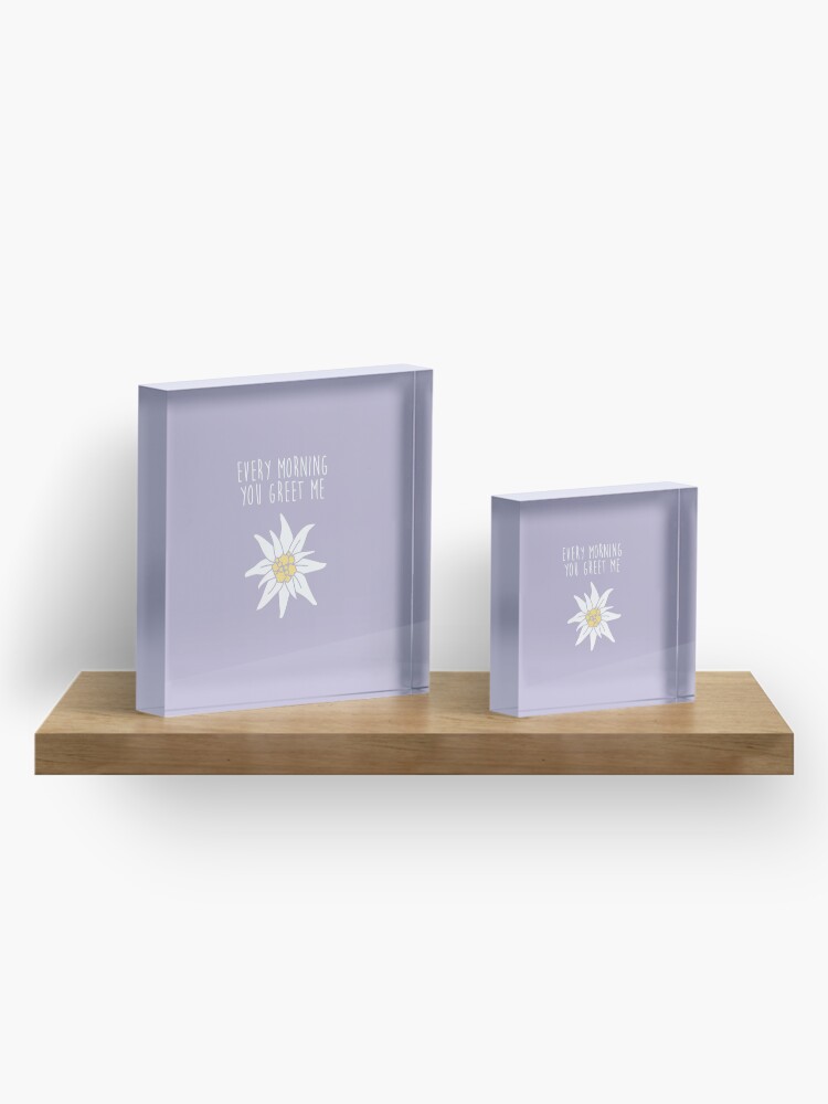 Alternate view of sound of music - edelwiess Acrylic Block
