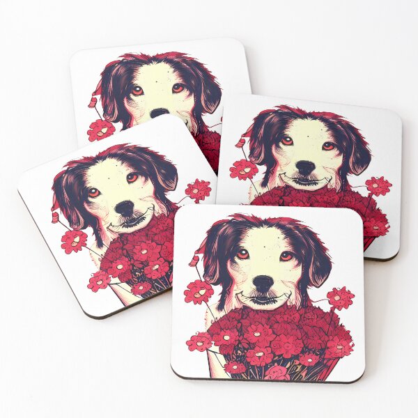 Item preview, cute dog received birthday flowers designed and sold by Smartchitect.