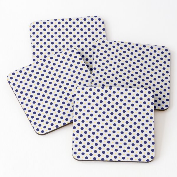 Item preview, Silver Blue Polka Dot Pattern designed and sold by Tamas Das.