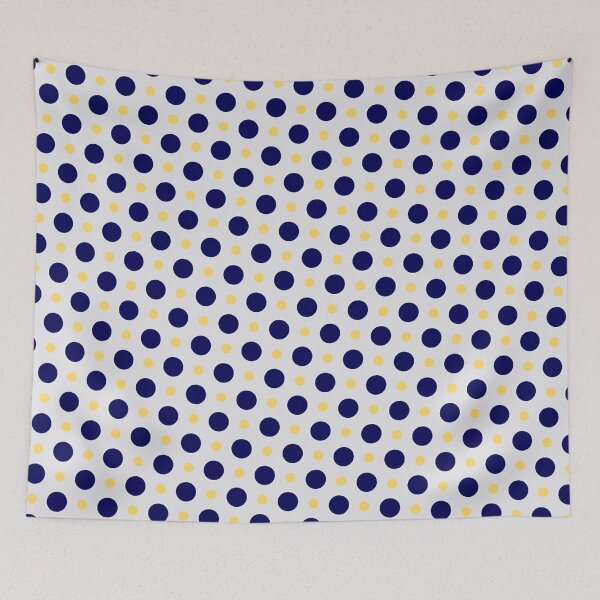 Item preview, Silver Blue Polka Dot Pattern designed and sold by Tamas Das.