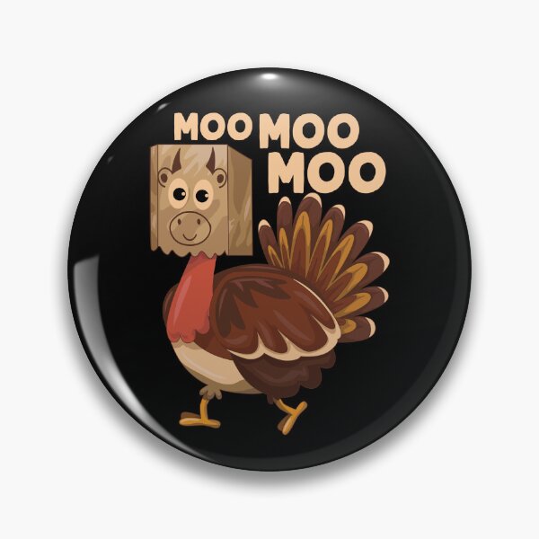 Item preview, Thanksgiving Turkey Funny Fake Cow Moo Moo Moo designed and sold by GravitiTees.