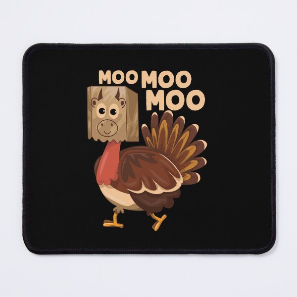 Item preview, Thanksgiving Turkey Funny Fake Cow Moo Moo Moo designed and sold by GravitiTees.