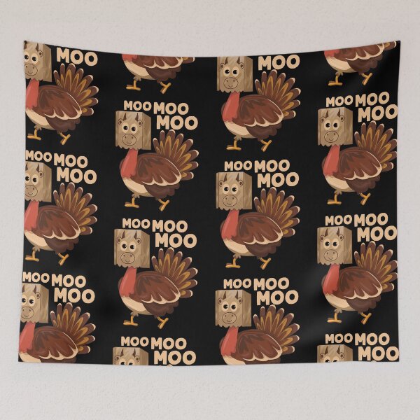 Item preview, Thanksgiving Turkey Funny Fake Cow Moo Moo Moo designed and sold by GravitiTees.