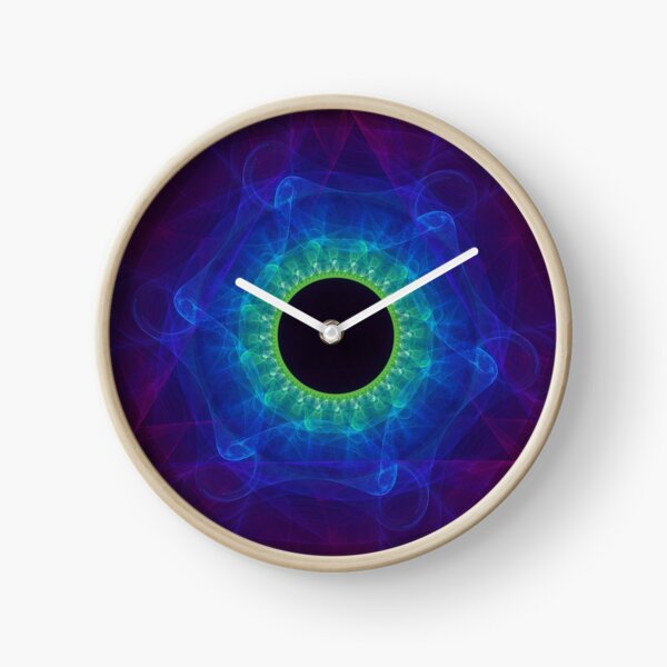 One Year Reflected in Two Eyes ~ Fractal Art Clock