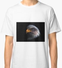 Bald Eagle head with a American flag on his face Classic T-Shirt
