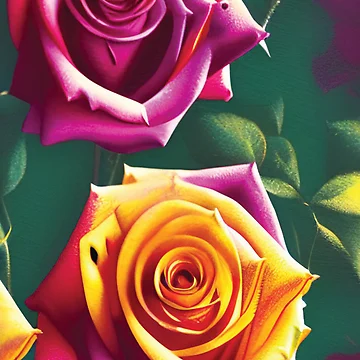 Artwork thumbnail, Two Roses by AImageX