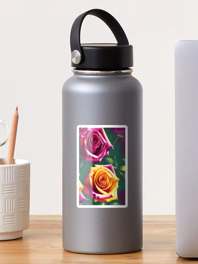 Thumbnail 1 of 3, Sticker, Two Roses designed and sold by AImageX.