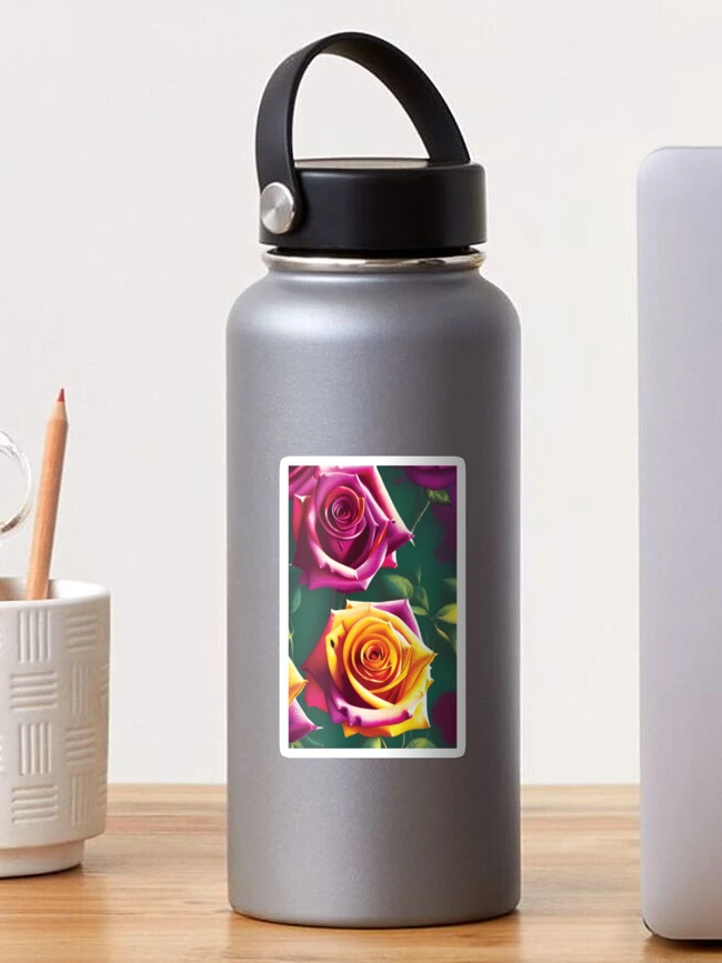 Thumbnail 1 of 3, Sticker, Two Roses designed and sold by AImageX.