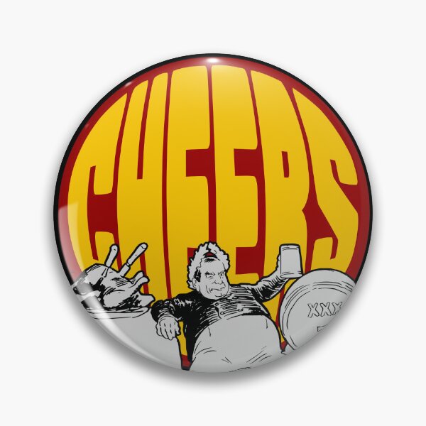 Item preview, Cheers!!! rounded thanksgiving vintage comic dude! orange and red - let the party begin! designed and sold by OptLuv.