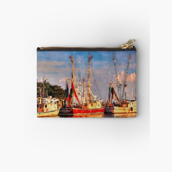 Item preview, Shrimp Boats Shem Creek In Mt. Pleasant SC designed and sold by CarolRMontoya.