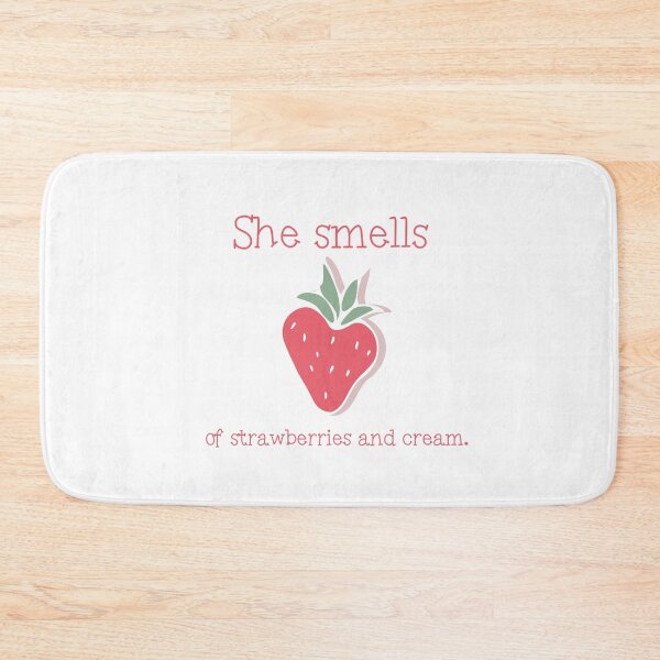 Item preview, She smells of strawberries and cream. Sweet desing with a strawberrie designed and sold by Amnise.