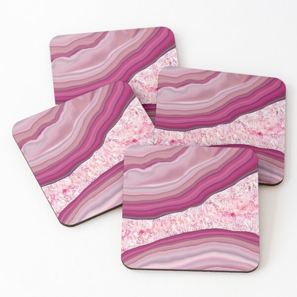 Item preview, Persian Pink Marble and Geode Digital art designed and sold by k9printart.