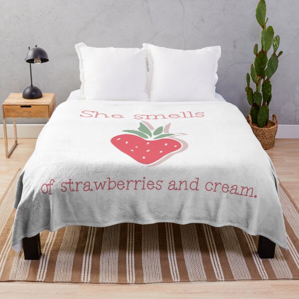Item preview, She smells of strawberries and cream. Sweet desing with a strawberrie designed and sold by Amnise.