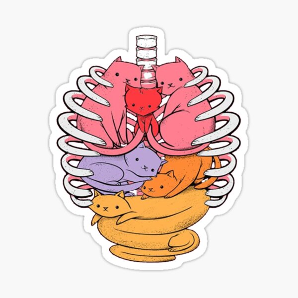 organs-made-out-of-cats-sticker-for-sale-by-queenreichert-redbubble