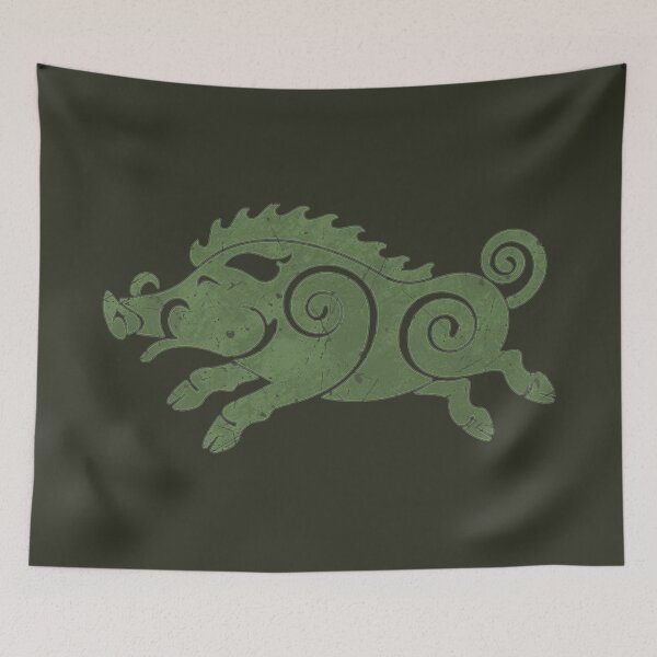 Item preview, Celtic Boar Hunter Ancient Ancestral Symbol  designed and sold by unihammer.