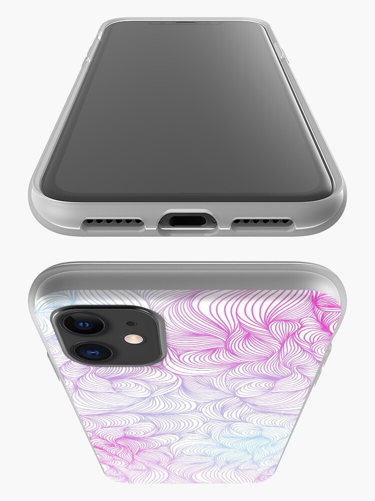 Alternate view of Pink and Purple Swirl Pattern iPhone Case & Cover