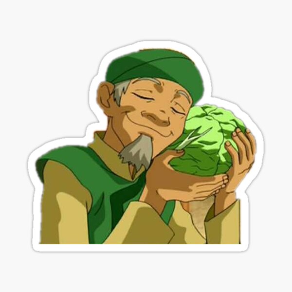Cabbage Guy Sticker