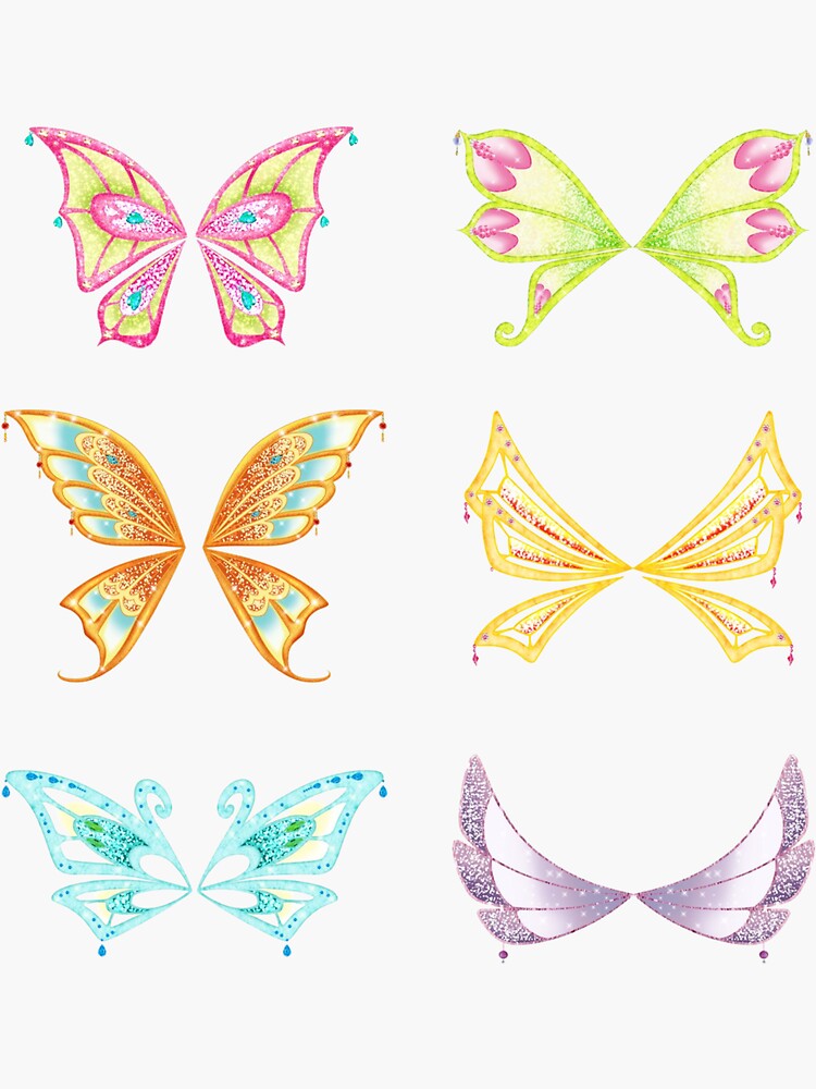 "Winx Club Wings" Sticker for Sale by AngelicAcademia Redbubble