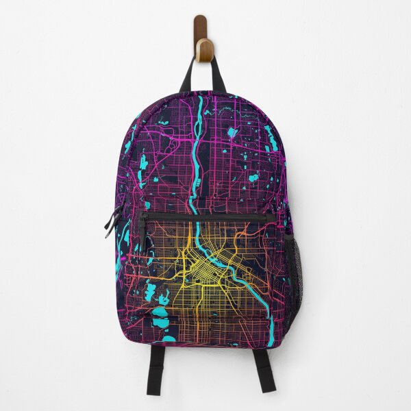 Item preview, Minneapolis City Map of Minnesota, USA - Neon designed and sold by deMAP.