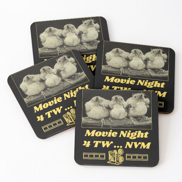 Item preview, Movie Night for Two - Chicks T-shirt Design designed and sold by Ridiculam Toga.
