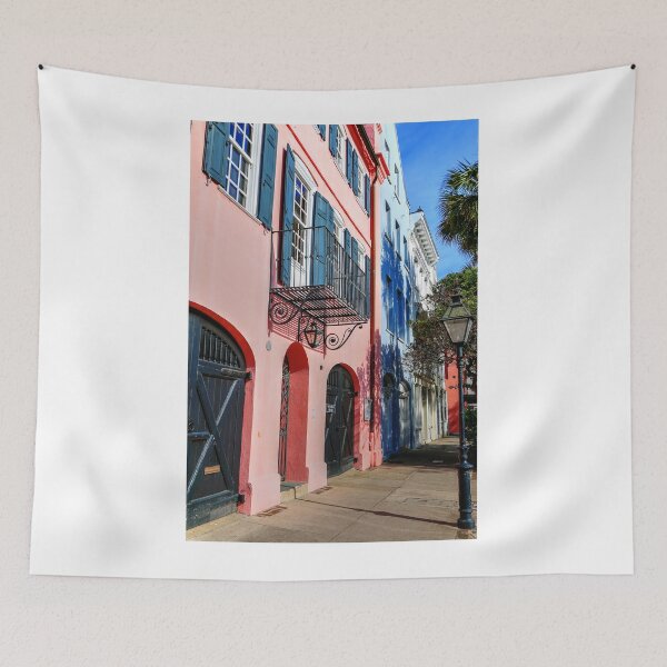 Item preview, Rainbow Row Houses Charleston SC  designed and sold by CarolRMontoya.