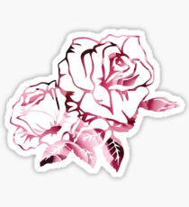Rosey Rose - White Sticker