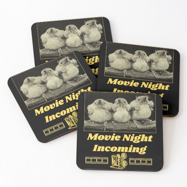 Item preview, Movie Night Incoming - Chicks T-shirt Design  designed and sold by Ridiculam Toga.