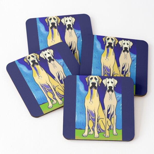 Item preview, Vincent van Dog (#37) Van Gogh dogs [Create a set!] designed and sold by SolidEarthArt.