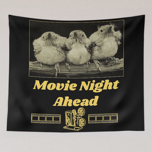 Item preview, Movie Night Ahead - Chicks T-shirt Design  designed and sold by Ridiculam Toga.