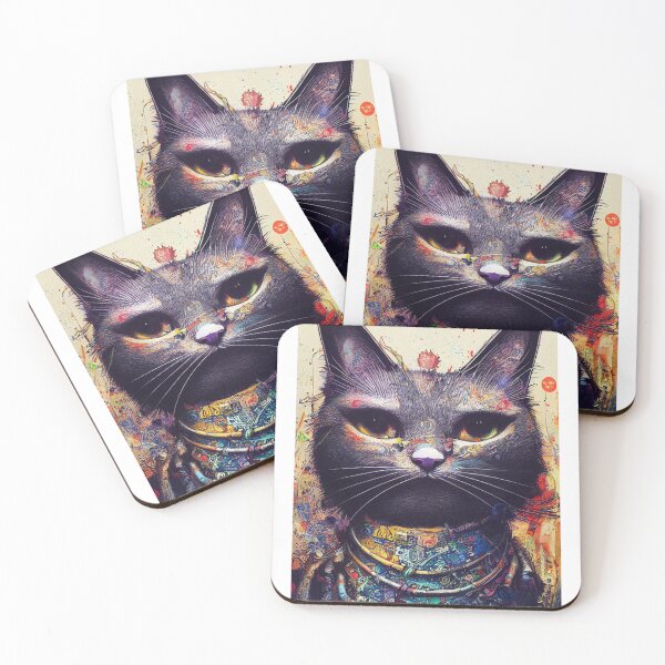 Item preview, cat stained color designed and sold by keyd-studio.