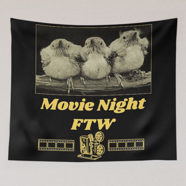 Item preview, Movie Night FTW - Chicks T-shirt Design  designed and sold by Ridiculam Toga.