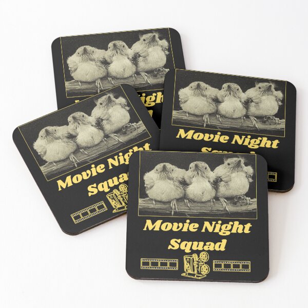Item preview, Movie Night Squad - Chicks T-shirt Design  designed and sold by Ridiculam Toga.
