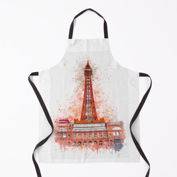 Item preview, Red, Blackpool Tower, Poster, Art, Lounge, Home, Kitchen, Colourful, Splatter Print, Decor designed and sold by Pics-squiggles.