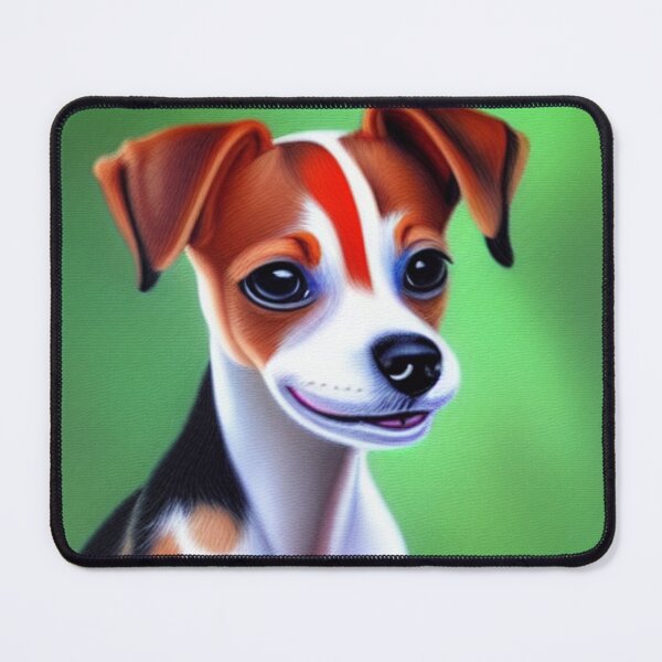 Item preview, Beautiful Jack Russel Oil Painting with flowers in background designed and sold by ManifestoDesign.