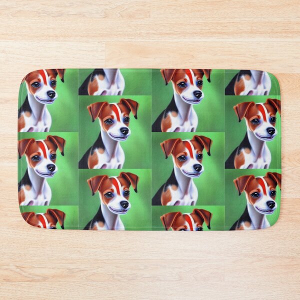 Item preview, Beautiful Jack Russel Oil Painting with flowers in background designed and sold by ManifestoDesign.