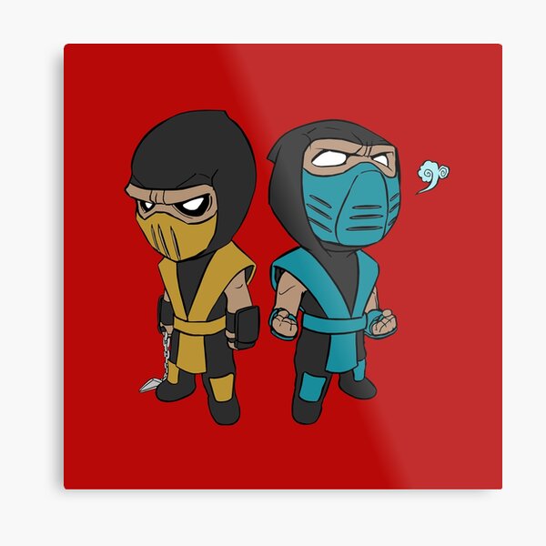 Scorpion & Sub-Zero Metal Print