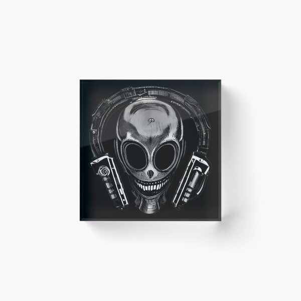 Artikelvorschau, Scifi Horror Skull Kopfhörer (HR Giger Stil) entworfen und verkauft von Digital-Davinci.