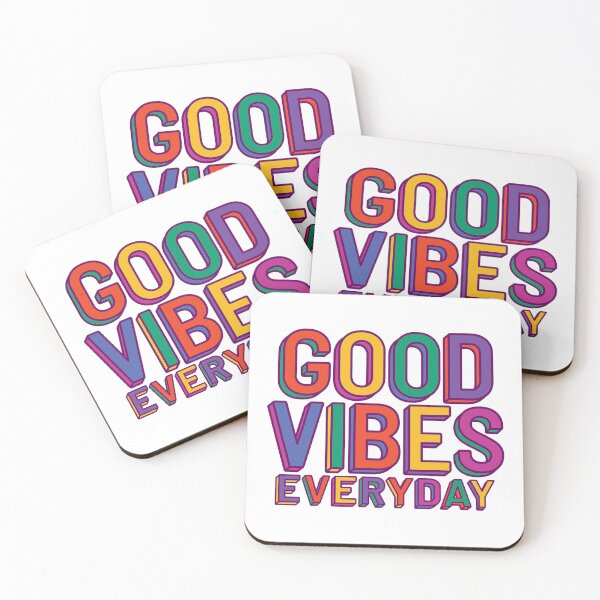 Item preview, Good Vibes Everyday Vibrant Color designed and sold by DearMichelle.