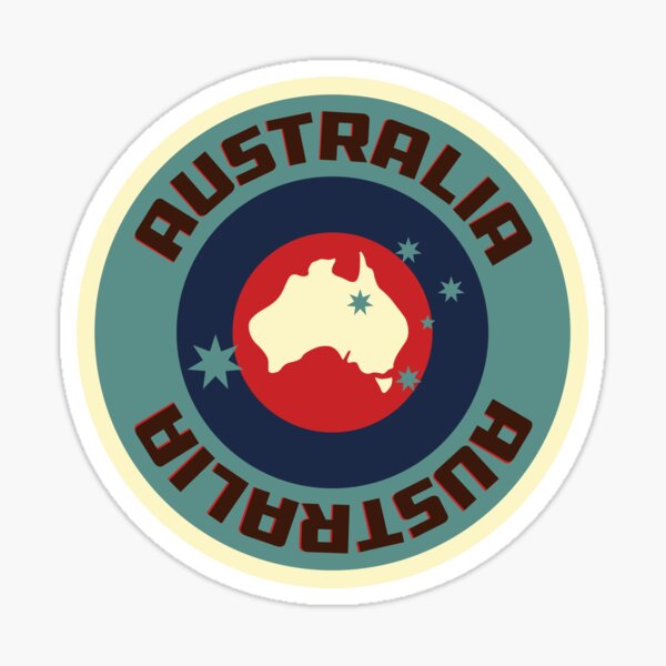 Vintage Australia Logo Sticker