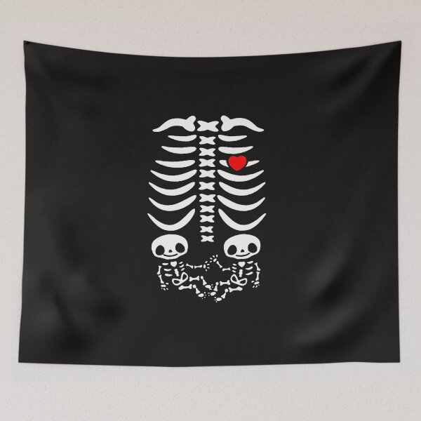 Artikelvorschau, Copy Copy Copy Copy Halloween Skeleton Bones Rib Cage_Adult X Ray&Costume Sleeve Print Rundhalspullover,Halloween Skeleton entworfen und verkauft von Sophistical.