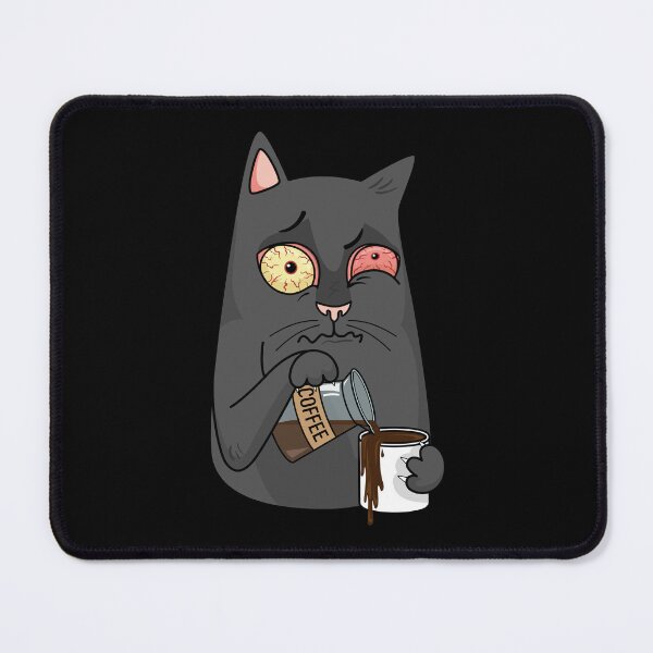 Item preview, Funny cat with coffee designed and sold by uni.