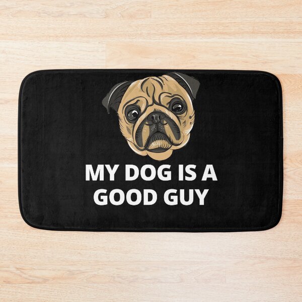 Item preview, BEWARE OF MY WIFE. Cute Pug. Black designed and sold by BonieDexter.