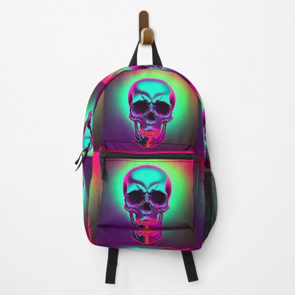 Item preview, #SkullLove Synthwave Skull 002 designed and sold by MindGlowArt.