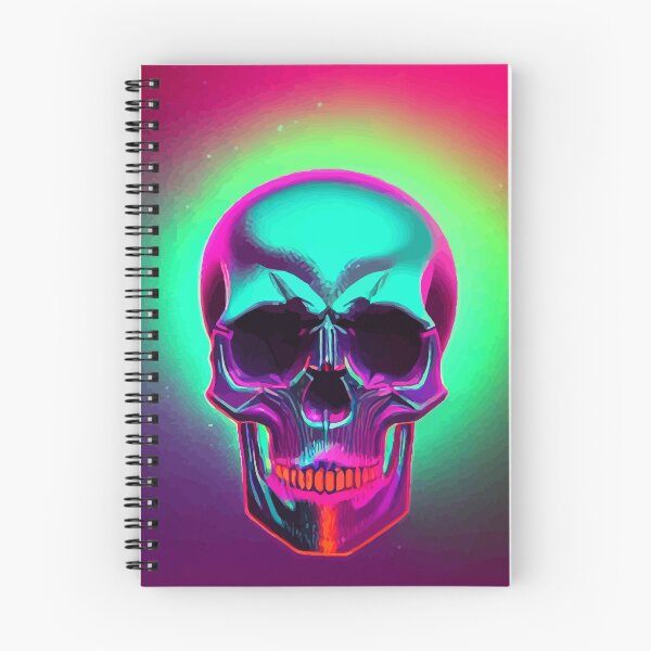 Item preview, #SkullLove Synthwave Skull 002 designed and sold by MindGlowArt.