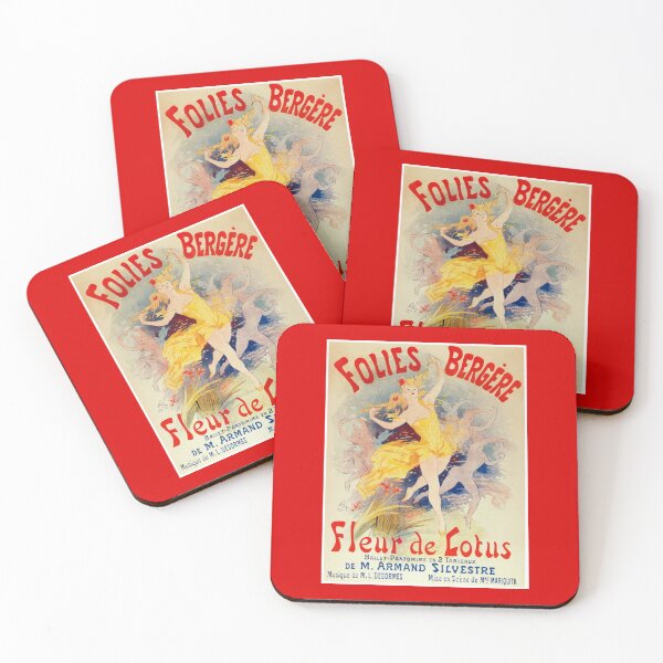 Item preview,  FOLIES BERGERE : Vintage Fleur de Lotus Dance Revue Print designed and sold by posterbobs.