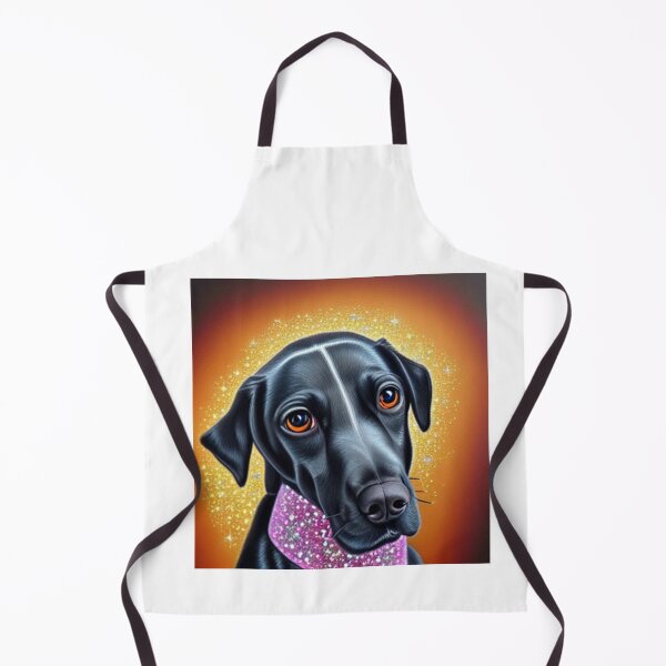 Item preview, Beautiful Gold Retriever Cartoon Character Oil Painting with flowers in background designed and sold by ManifestoDesign.